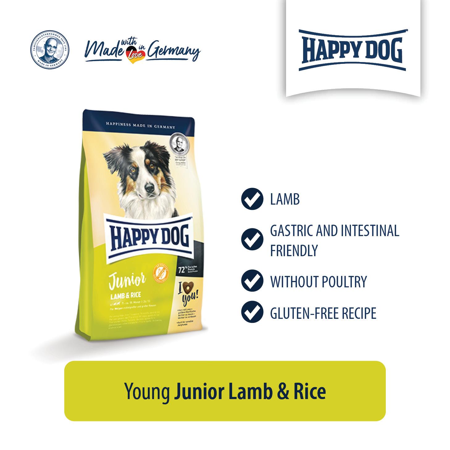 happy dog lamb and rice junior
